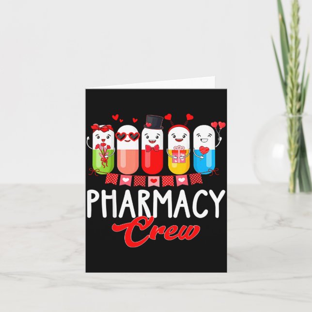 Carte Pharmacy Crew Nurse Valentines Day Pharmacist Tech (Devant)