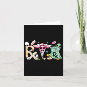 Carte Pharmacy Tech Fête de Pâques Phare certifié Phar