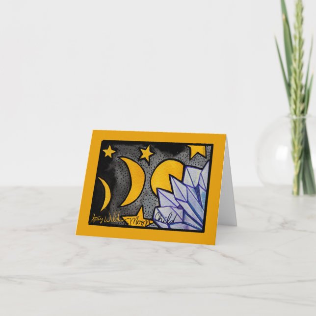 Carte Phases de lune enfant sauvage (Devant)