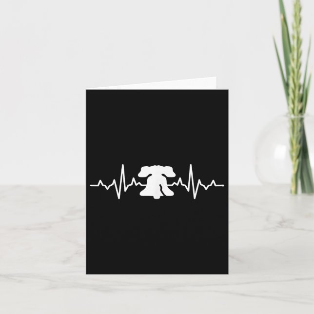 Carte Philadelphie Battement de coeur Amour Philly  (Devant)