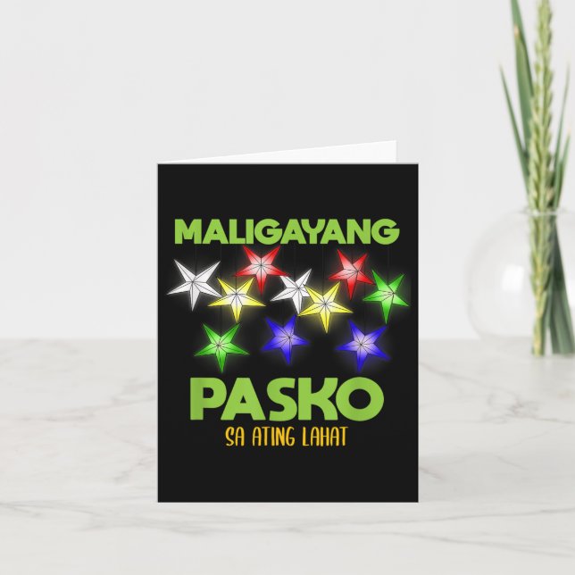Carte Philippines Pilipinas Philippines Parol de Noël ph (Devant)