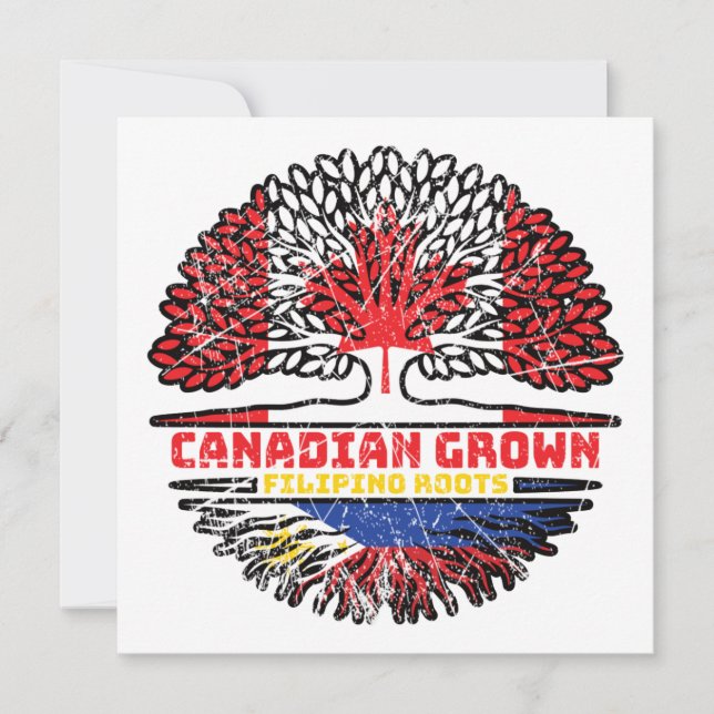 Carte Philipppino Canadian Canada Tree Roots Fl (Devant)