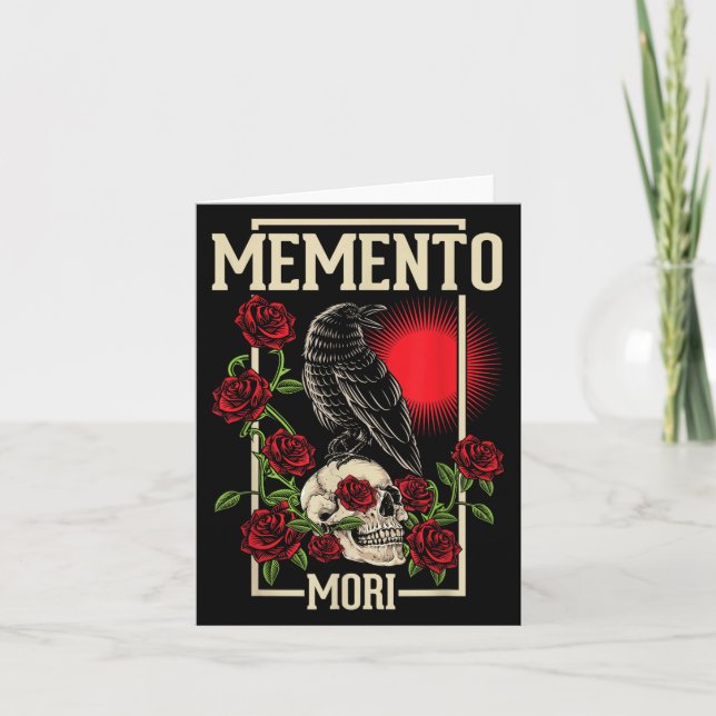 Carte Philosophe stoïque Memento Mori (Devant)