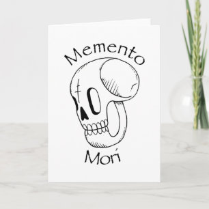 Carte Philosophie de Memento Mori Stoic