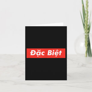 Carte Pho Dac Biet Boîte Rouge Vietnam Vietnamien Viet A