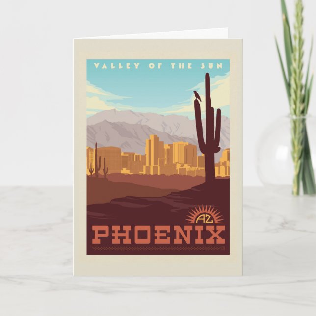 Carte Phoenix, Arizona (Devant)