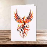 Phoenix en flammes Vector Art