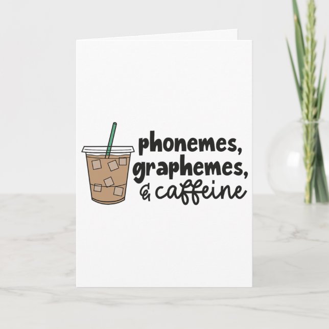 Carte Phonèmes Graphèmes Et Caféine Enseignant Rentree D (Devant)