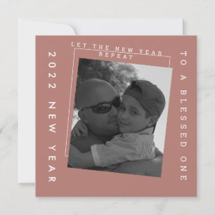 Carte photo 2022 Nouvel An Tons Terreux