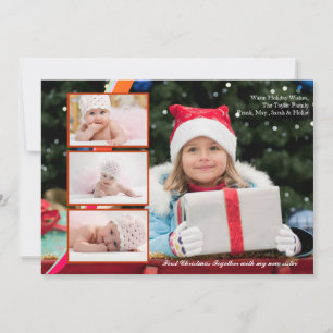 Carte photo à triple superposition