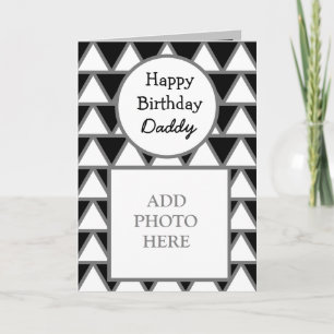 Carte photo Abstrait moderne heureux anniversaire