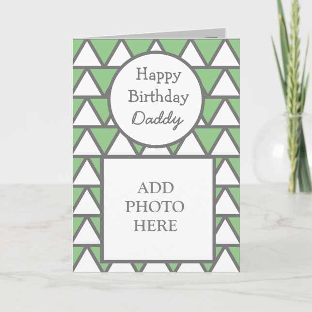 Carte photo Abstrait moderne heureux anniversaire  (Devant)