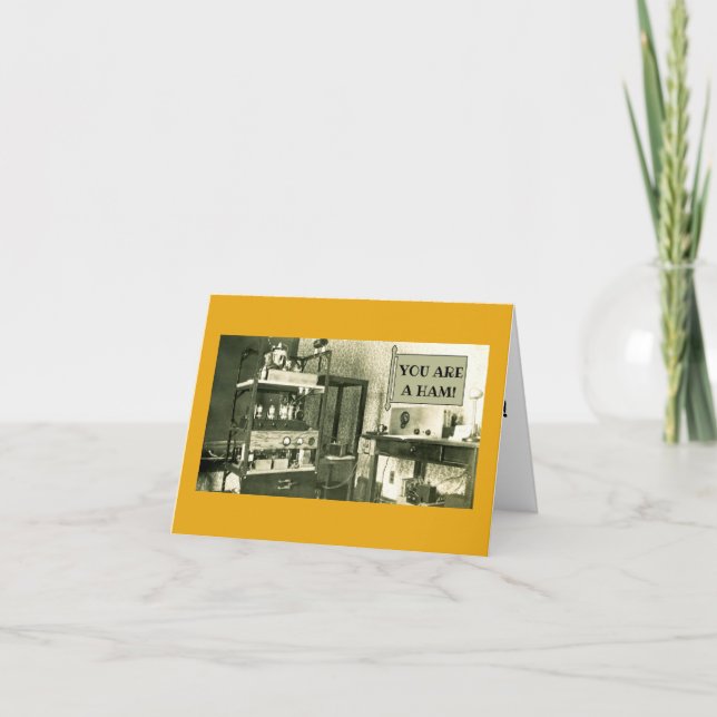 CARTE PHOTO AMATEUR DE LA RADIO DE JAMBON DES ANNÉES 193 (Devant)