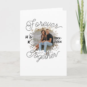CARTE PHOTO ANNIVERSAIRE DE COUPLE POUR TOUJOURS ANNÉE 