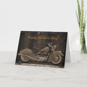 Carte photo Antiqued de moto