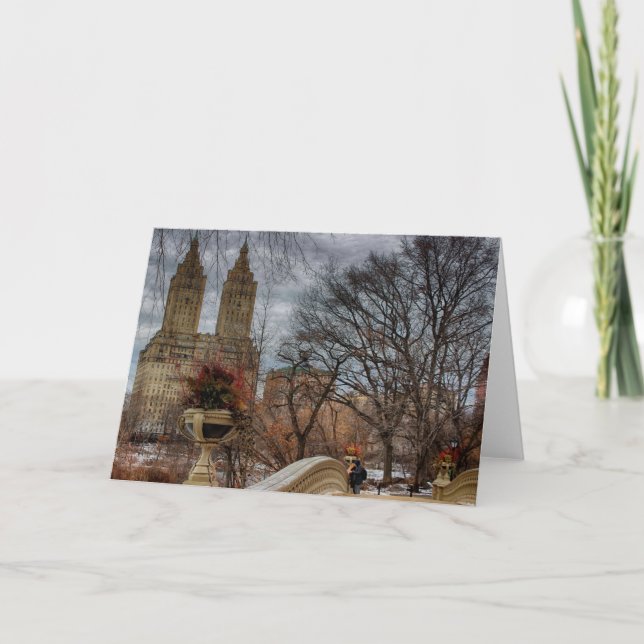 Carte Photo at Bow Bridge à Central Park, NYC (Devant)