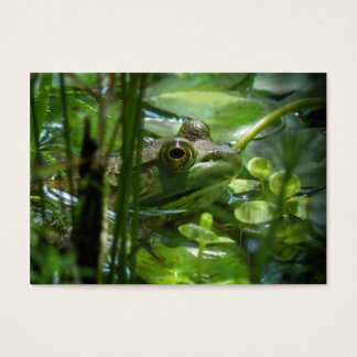 Carte photo ATC grenouille verte