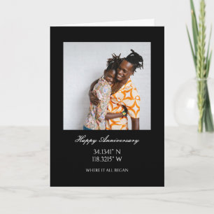 Carte Photo avec coordonnées GPS Personnalisée