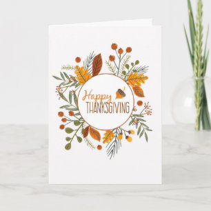 Carte photo avec sentiments de Thanksgiving (facul