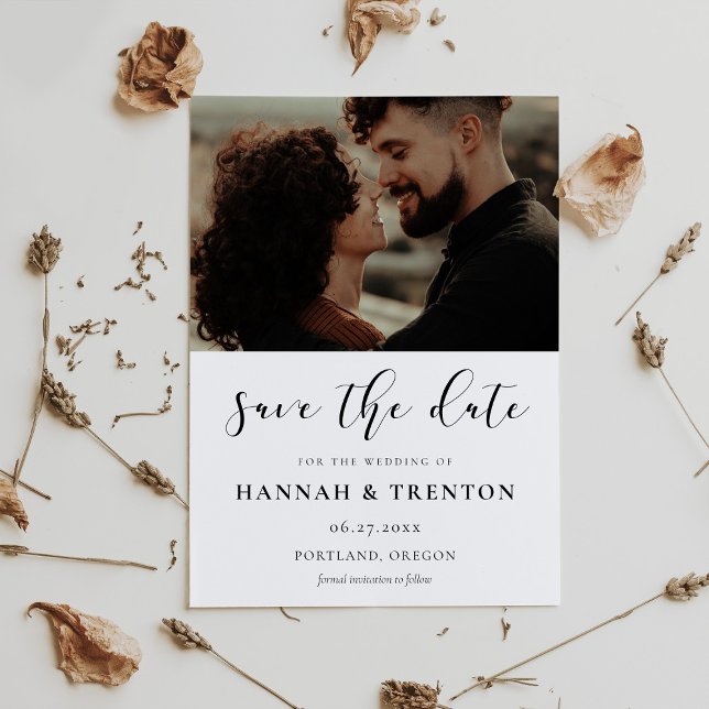 Carte photo avec un design simple et élégant (Créateur téléchargé)