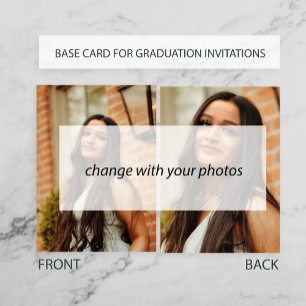 Carte photo BASE pour faire-part de recouvrement d