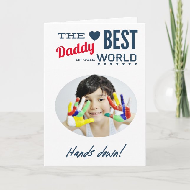 Carte Photo Best Daddy (Devant)
