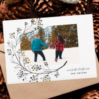 Carte photo bio Natural Merest Christmas