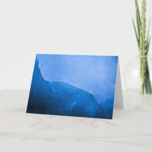 Carte Photo Blue Ice Abstrait Art