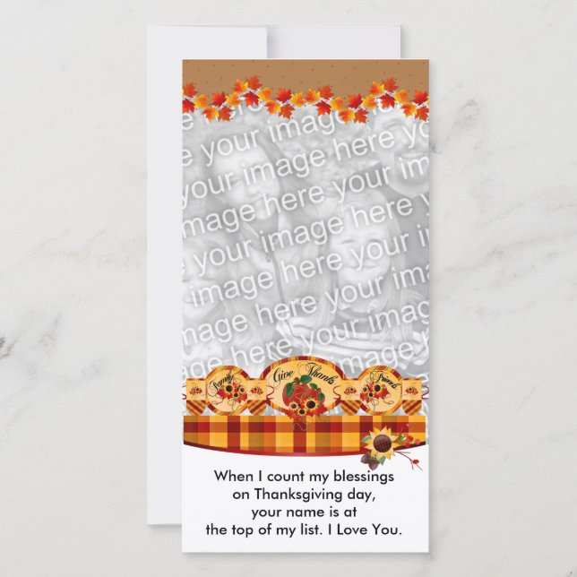 Carte photo bon thanksgiving (Devant)