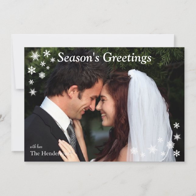 Carte photo Bonnes Fêtes (Devant)