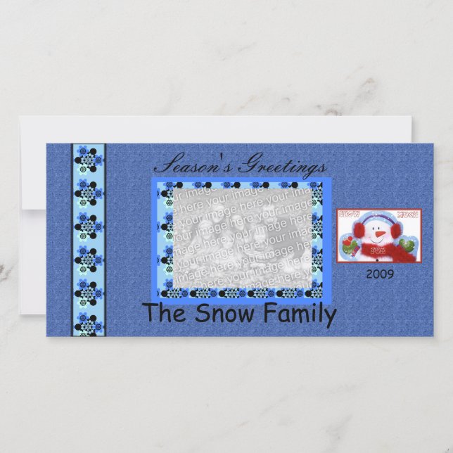 Carte photo Bonnes Fêtes (Devant)