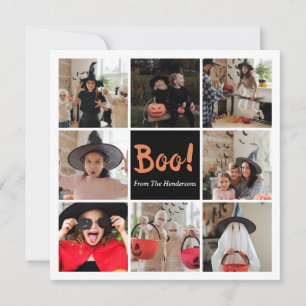 Carte photo Boo Halloween