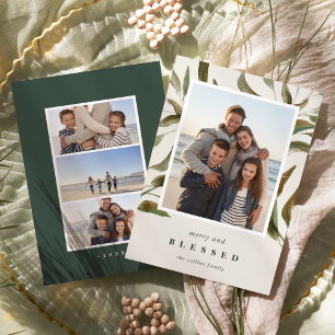 Carte photo bronzé de vacances des branches