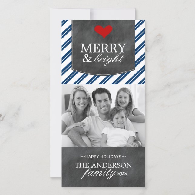 Carte photo Chalkboard moderne (Devant)