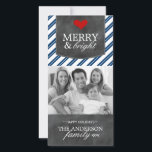 Carte photo Chalkboard moderne<br><div class="desc">Carte de Noël de Chalboard moderne créée par Colorful Designs Inc. Copyright 2013-2014. Tout le texte peut être modifié.</div>