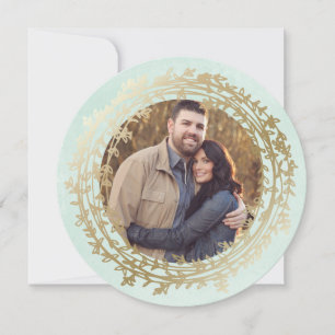 Carte photo chic de vacances de l'hiver  