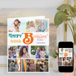 Carte Photo Collage 10 Nom de l'image et tout âge Annive<br><div class="desc">Grande carte d'anniversaire personnalisée qui peut contenir jusqu'à 10 photos différentes et vous pouvez également inclure un message personnalisé à l'intérieur Le modèle photo est prêt pour vous pour ajouter vos images travaillant de gauche à droite dans des rangées de haut en bas, qui sont affichés dans le paysage horizontal,...</div>