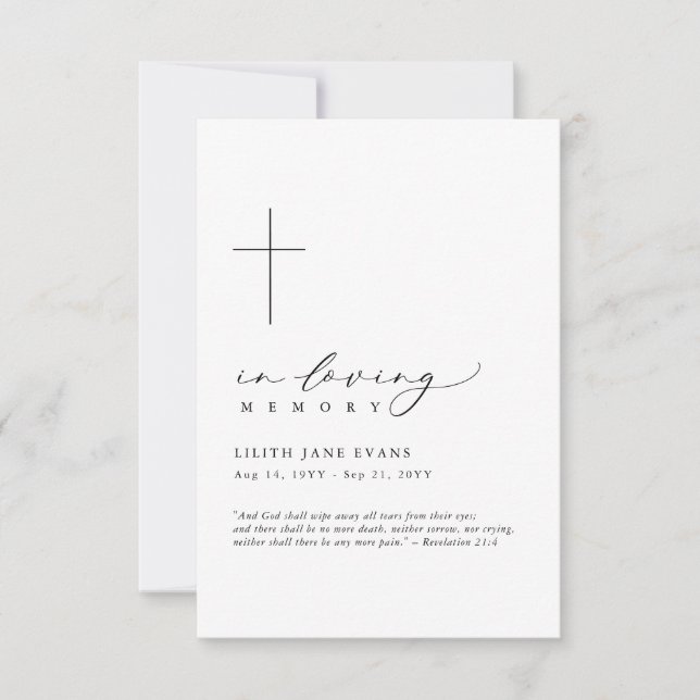 Carte photo commémoratif funéraire croisé (Devant)