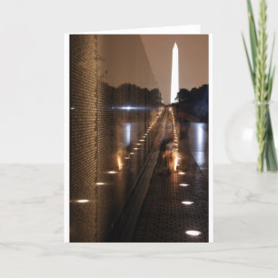 Carte Photo commémorative de mur de vétérans du Vietnam