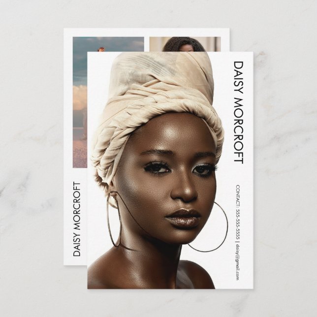 Carte photo comp Acteur de modèle professionnel mo (Devant / Derrière)