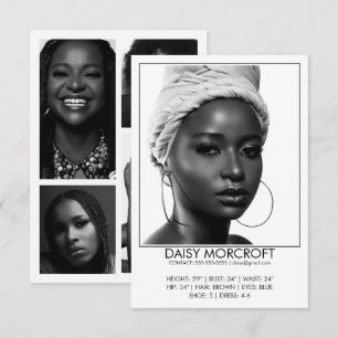 Carte photo comp Acteur de modèle professionnel mo