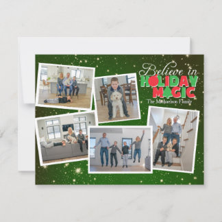 Carte Photo Croire à la Magie des Fêtes