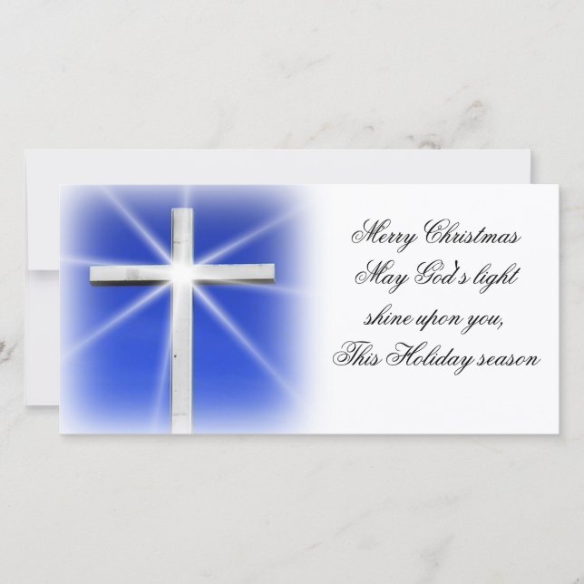 Carte photo Cross Christmas (Devant)