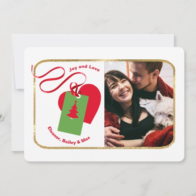 Carte Photo d'Amour à Noël (Devant)