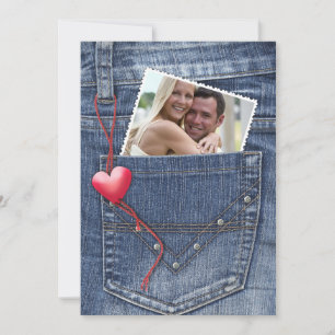 Carte Photo d'Amour dans un Pochette Plate