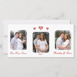 Carte photo d'amour de la Saint Valentin sur mesur