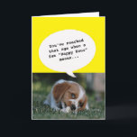 Carte photo d'animal Happy Hour Getting Old Funny Annive<br><div class="desc">Vous cherchez une carte d'anniversaire hilarante qui fera rire bruyamment votre ami ou l'être aimé ? Notre Happy Hour, Getting Old Funny Birthday Card est le choix parfait. Cette carte humoristique présente une plaisanterie spirituelle sur les joies de la sieste et le passage inévitable du temps. À mesure que votre...</div>