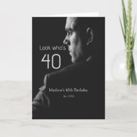 photo d'anniversaire 40 ans nom est. année 