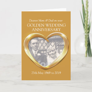 Carte photo d'anniversaire de mariage de diamant p