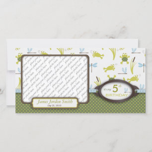 Carte photo d'anniversaire du Ribbit